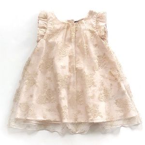 Baby Gap gold lace dress